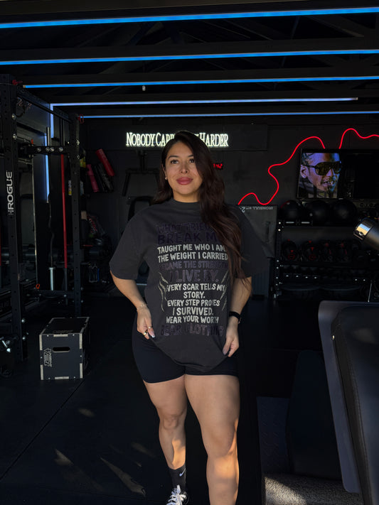 Women What Tried To Break Me Oversized faded t-shirt