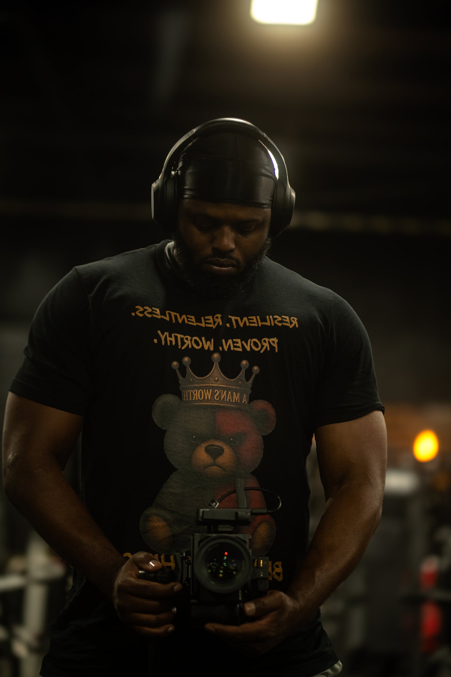 Men Full Body A Man’s Worth Oversized faded t-shirt