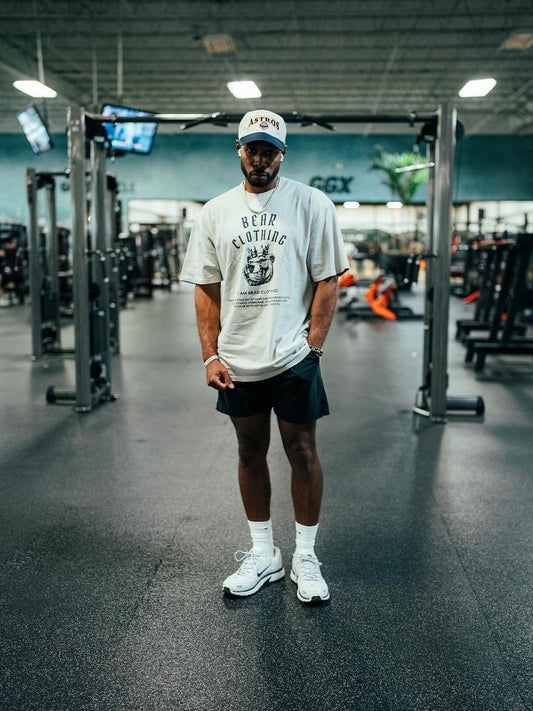 I Am Bear-clothing Men’s Oversized Faded Premium T-Shirt - Bearclothing