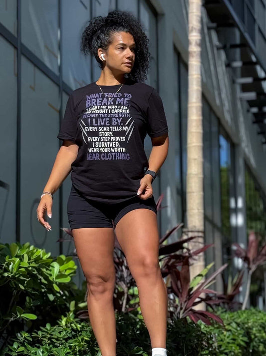 What Tried To Break Me Women’s Premium Fitted T-Shirt - Bearclothing