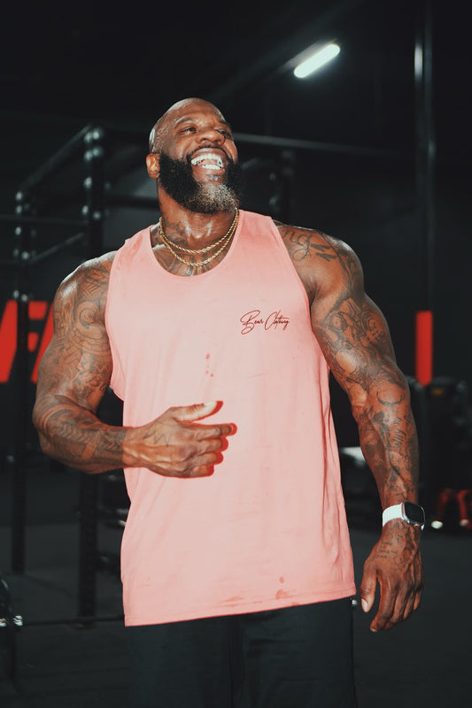 Black Signature Embroidered Men’s premium tank top - Bearclothing