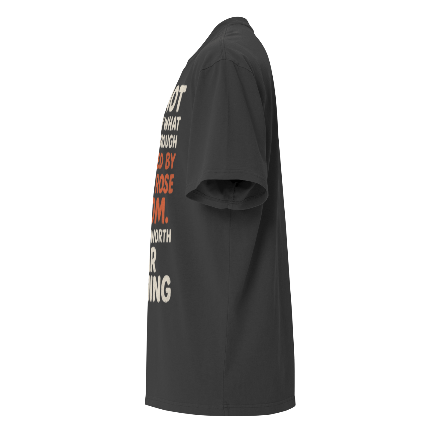 Full Body I Am Not Defined Two Print Oversized faded t-shirt - Bearclothing
