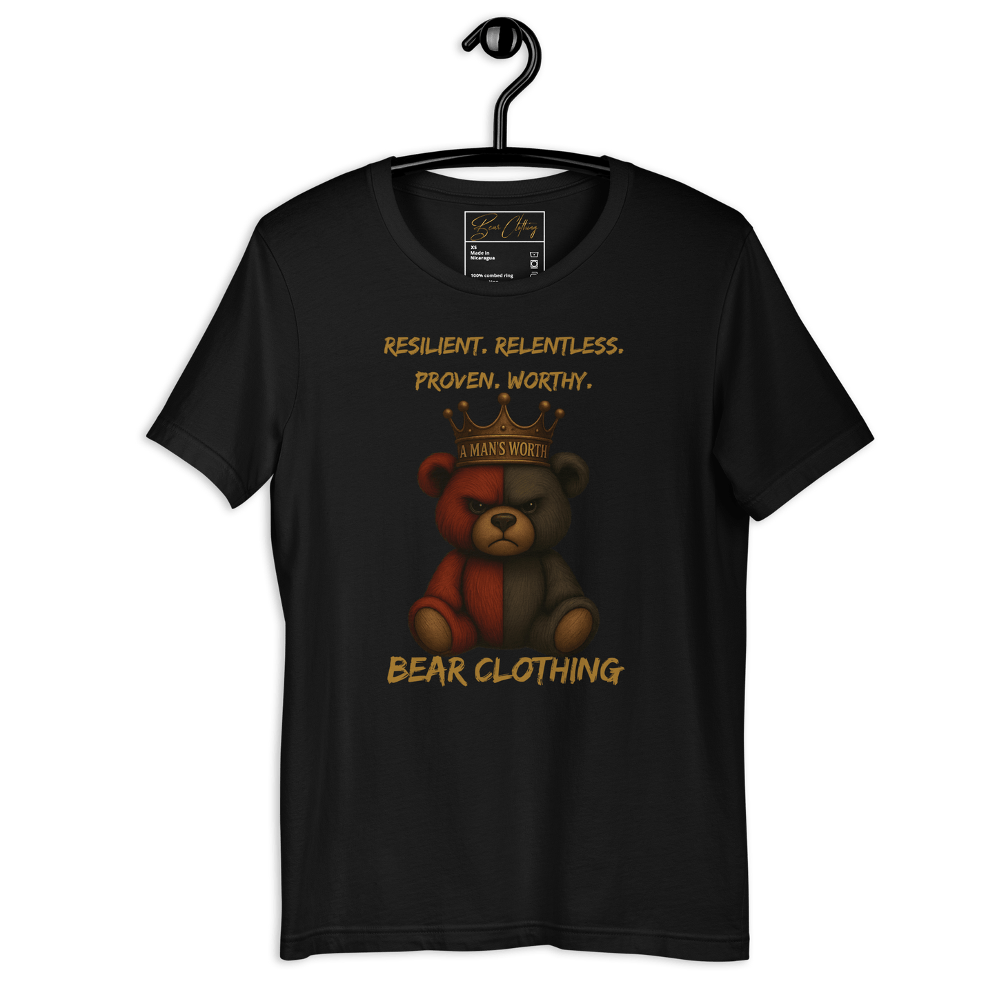 A Man’s Worth Full Body Premium T-shirt - Bearclothing