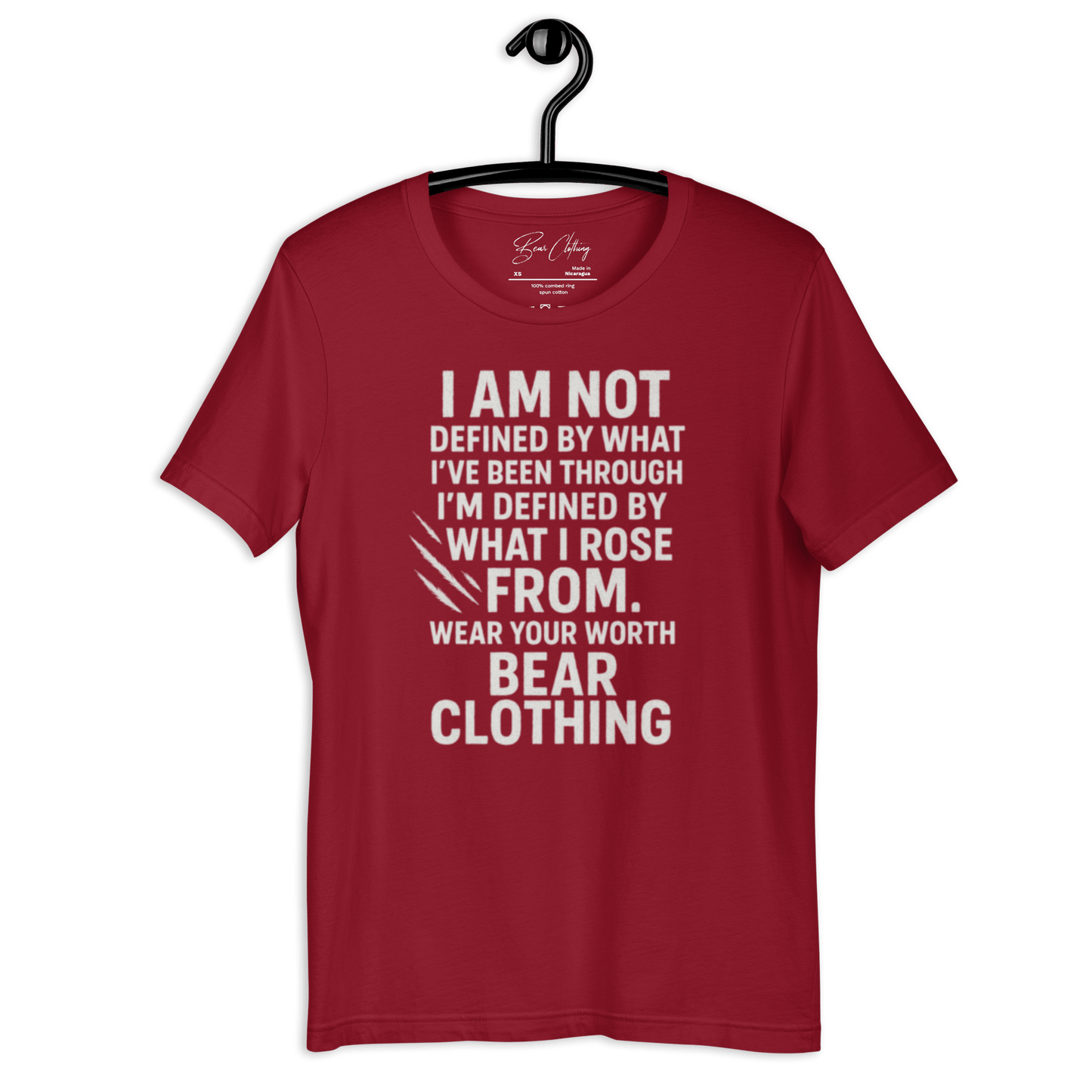 Full Body I Am Not Defined White Print Unisex t-shirt - Bearclothing