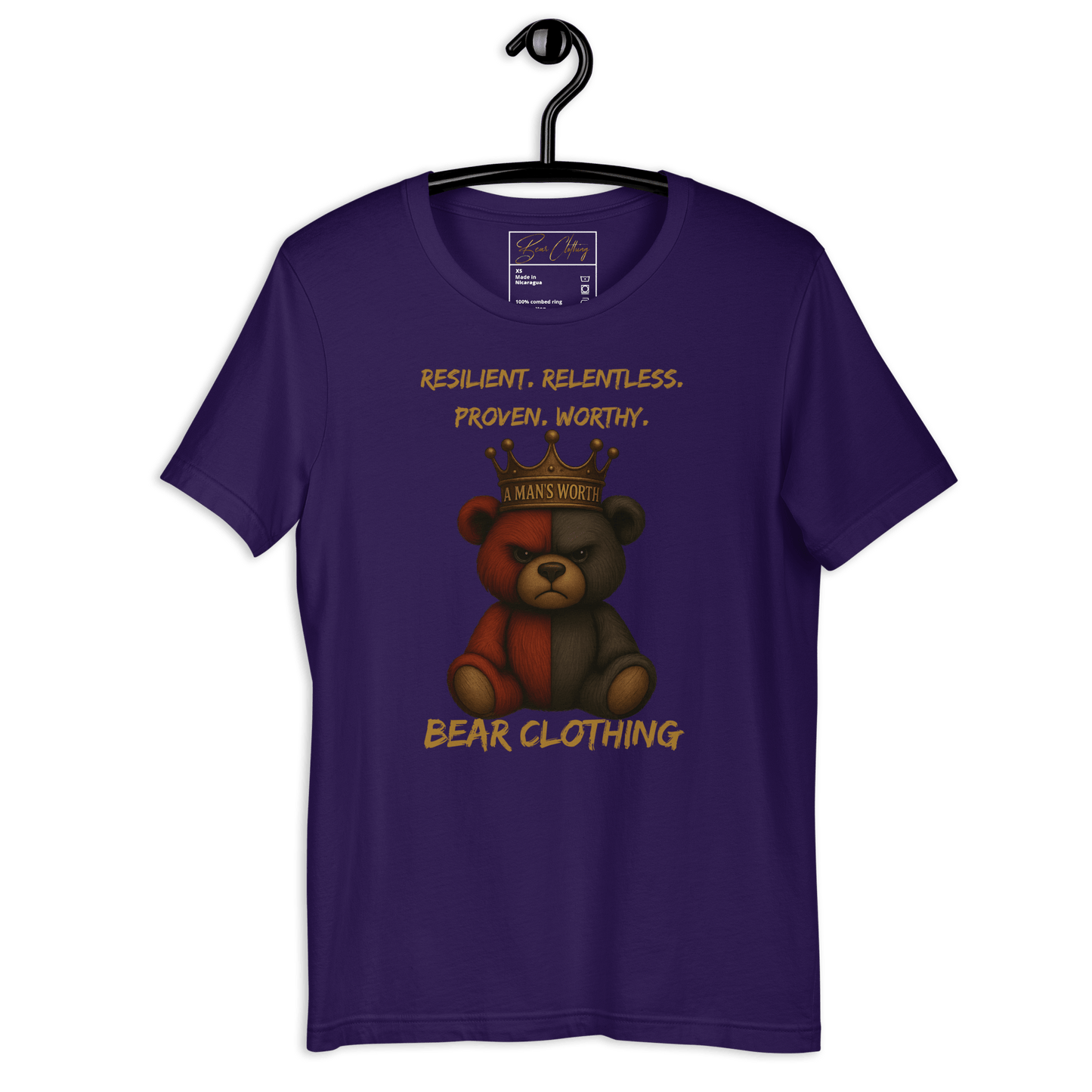 A Man’s Worth Full Body Premium T-shirt - Bearclothing