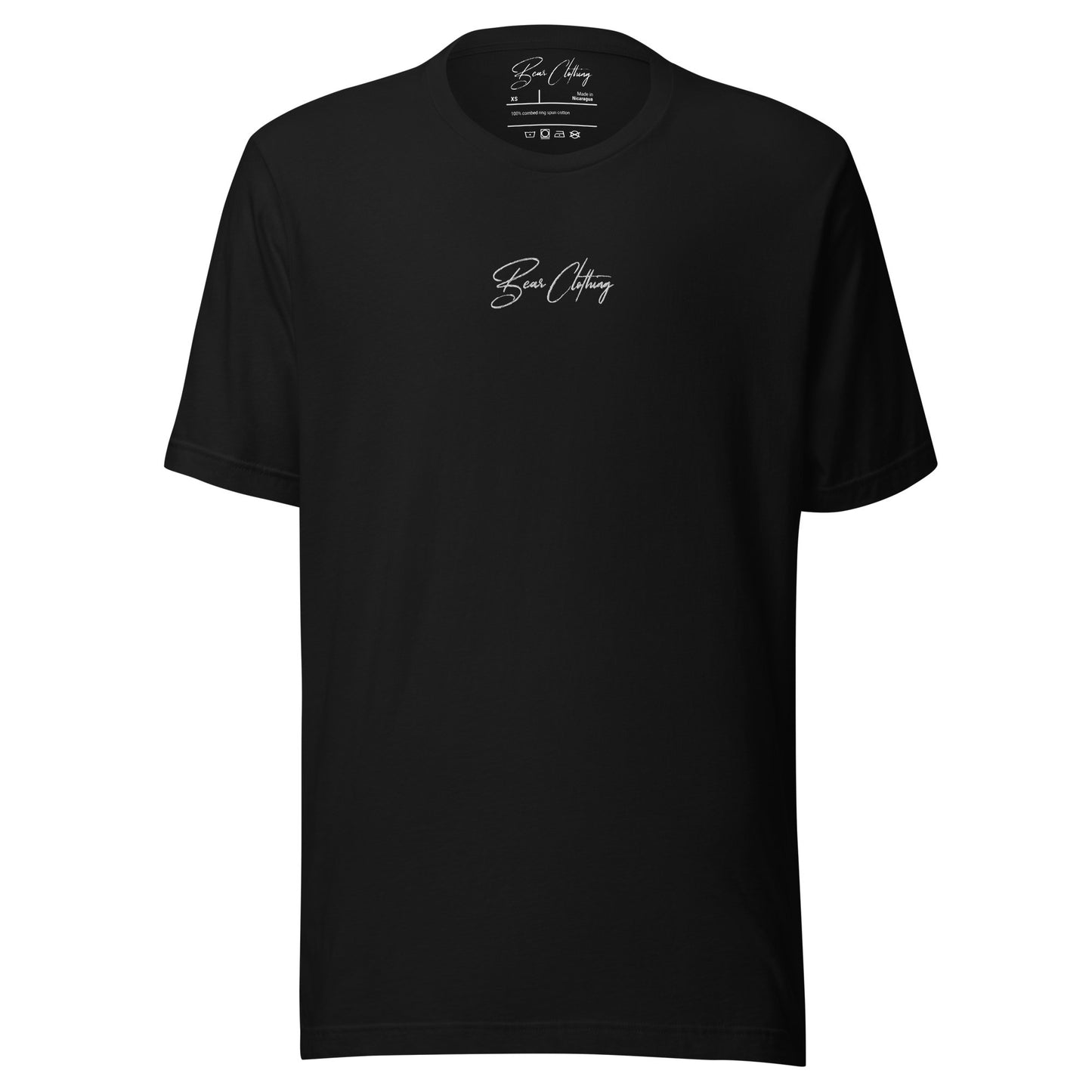 EXCLUSIVE FRONT EMBROIDERY WHITE PRINT SIGNATURE WITH BACK ANGEL TEE
