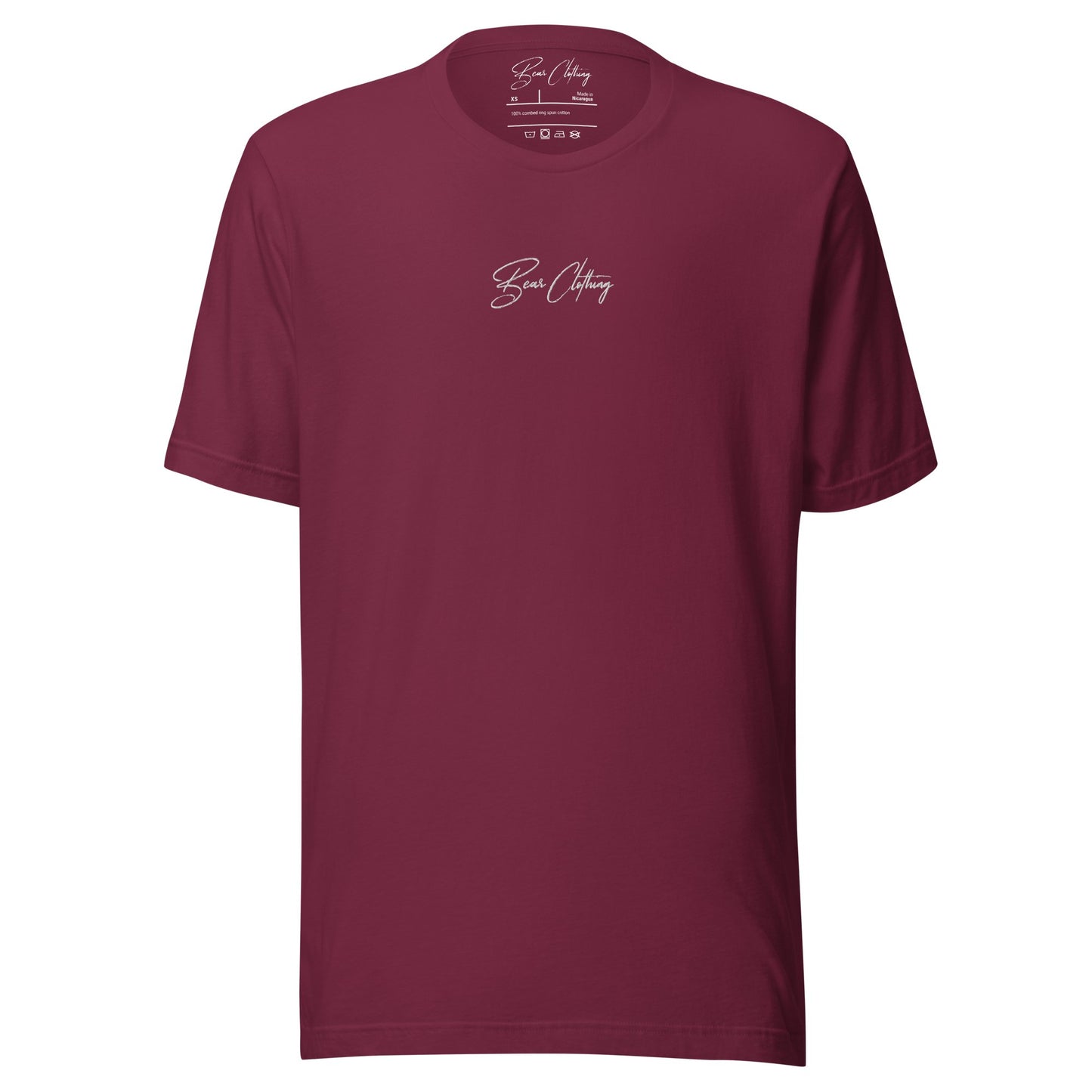 EXCLUSIVE FRONT EMBROIDERY WHITE PRINT SIGNATURE WITH BACK ANGEL TEE