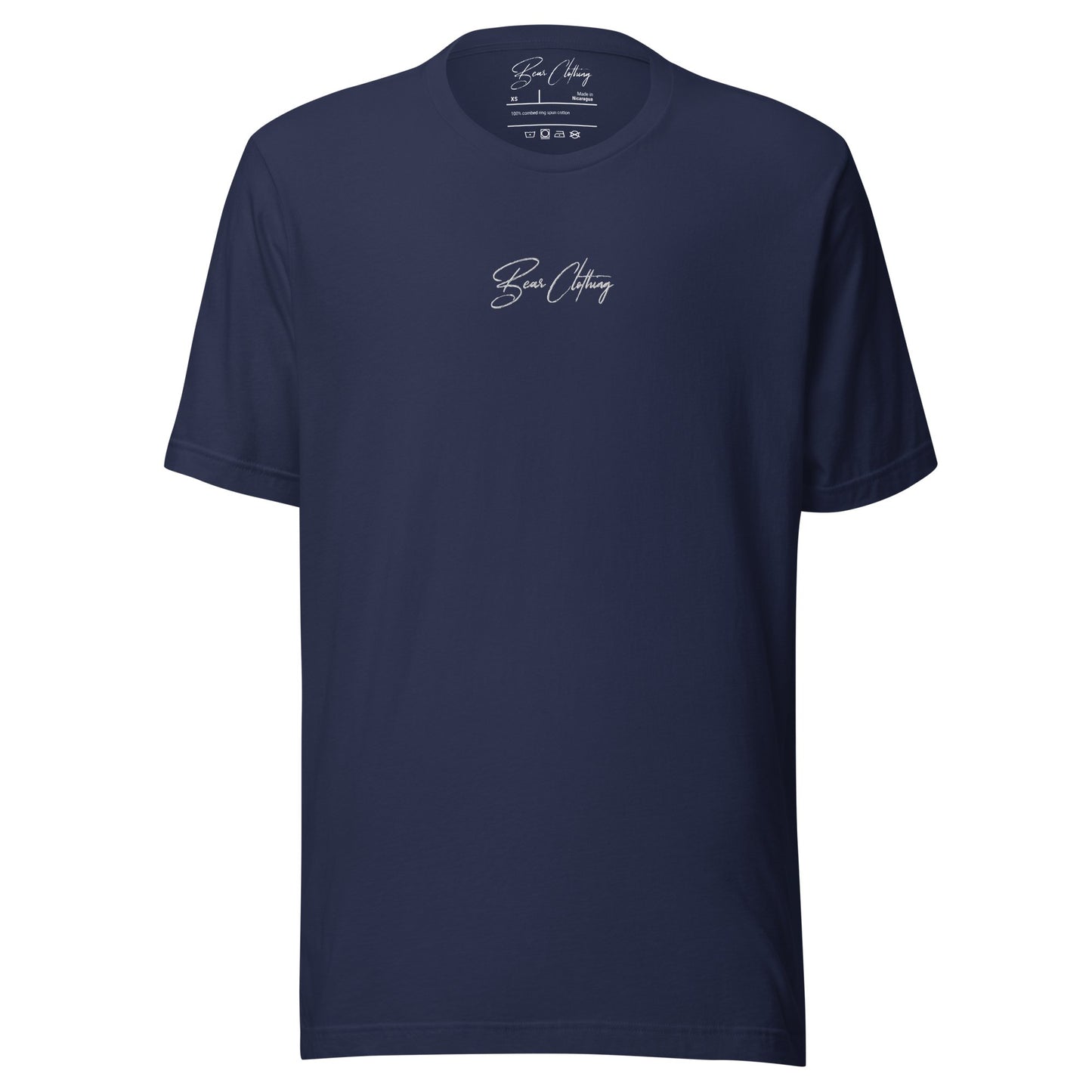 EXCLUSIVE FRONT EMBROIDERY WHITE PRINT SIGNATURE WITH BACK ANGEL TEE