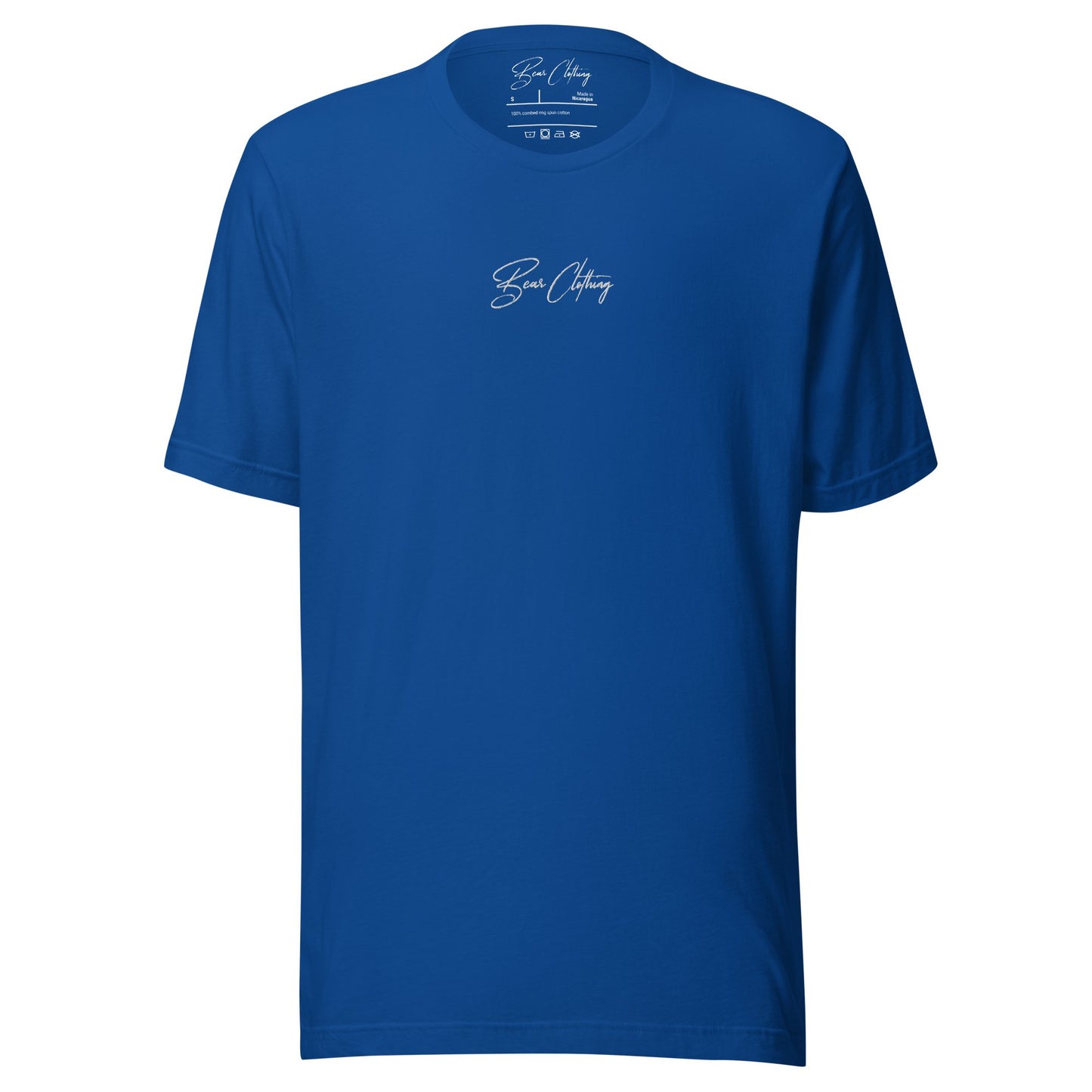 EXCLUSIVE FRONT EMBROIDERY WHITE PRINT SIGNATURE WITH BACK ANGEL TEE