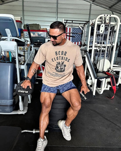 I Am Bear-clothing Men’s  Oversized Faded Premium T-Shirt - Bearclothing 