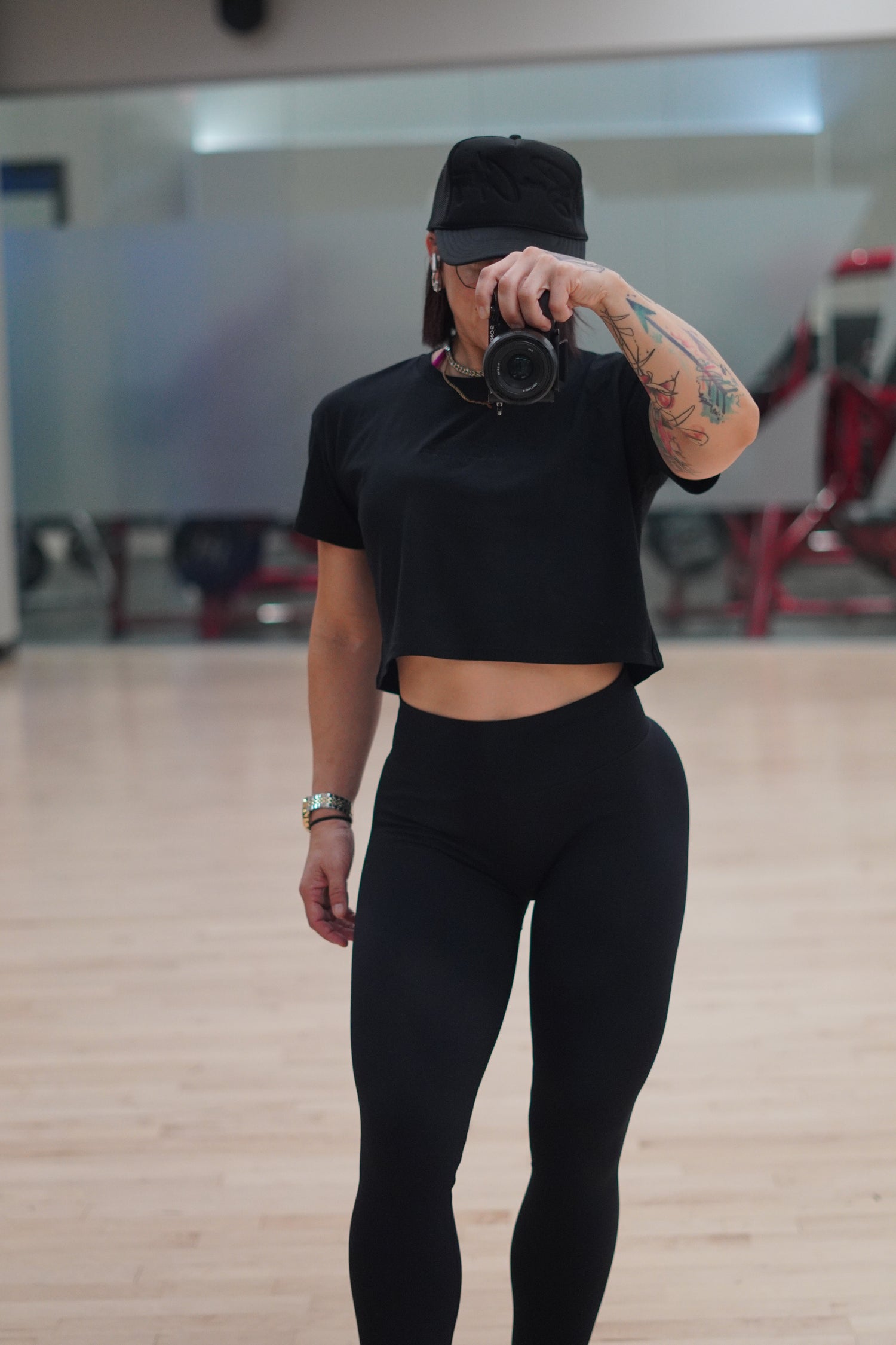 Blackout  Embroidered  crop top - Bearclothing 