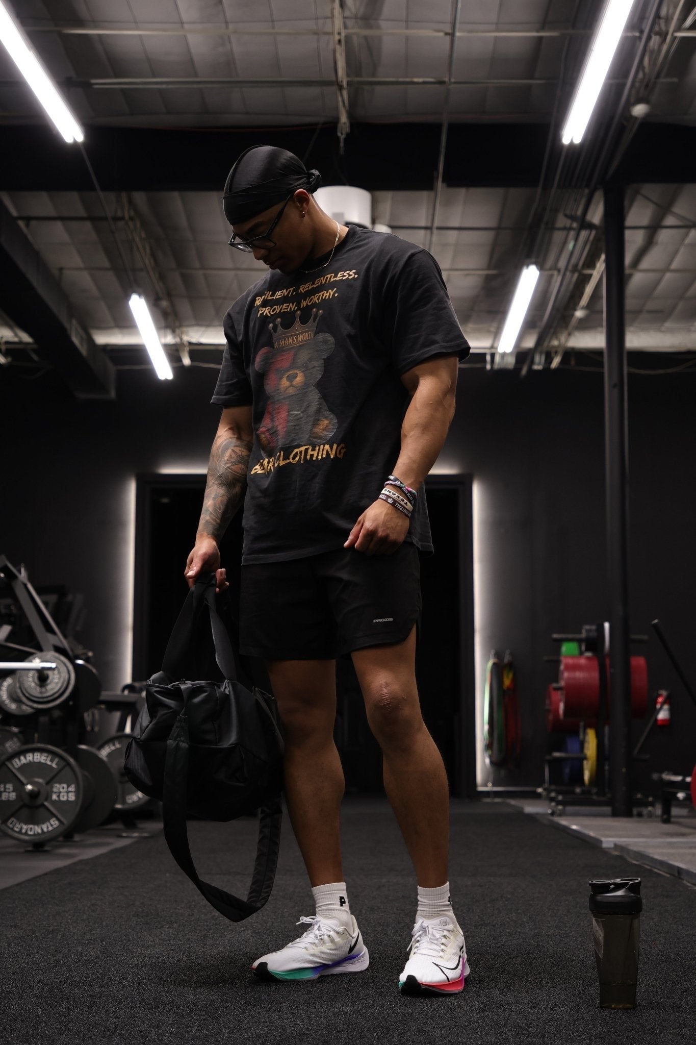 Men Full Body A Man’s Worth Oversized faded t-shirt - Bearclothing 