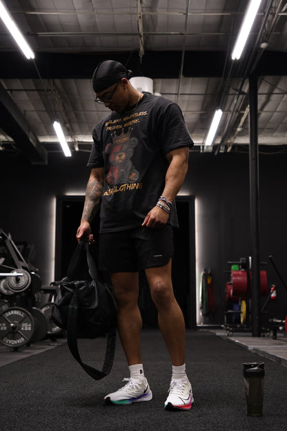 Men Full Body A Man’s Worth Oversized faded t-shirt - Bearclothing 
