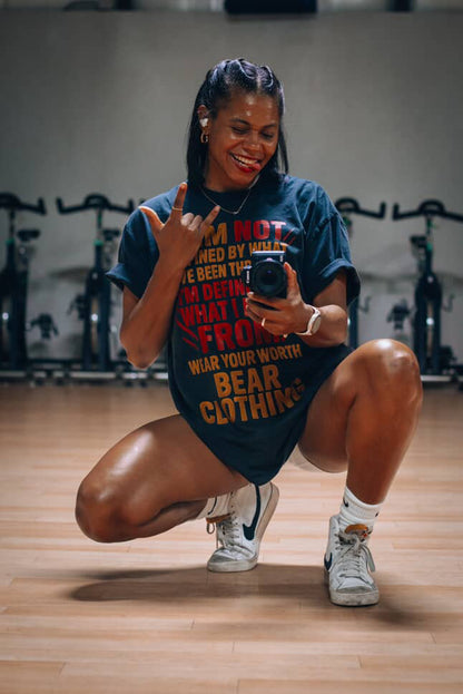 I Am Not Defined Women Oversized Premium T-shirt - Bearclothing 