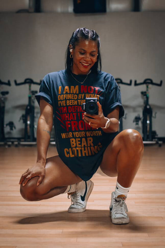 I Am Not Defined Women Oversized Premium T-shirt - Bearclothing 