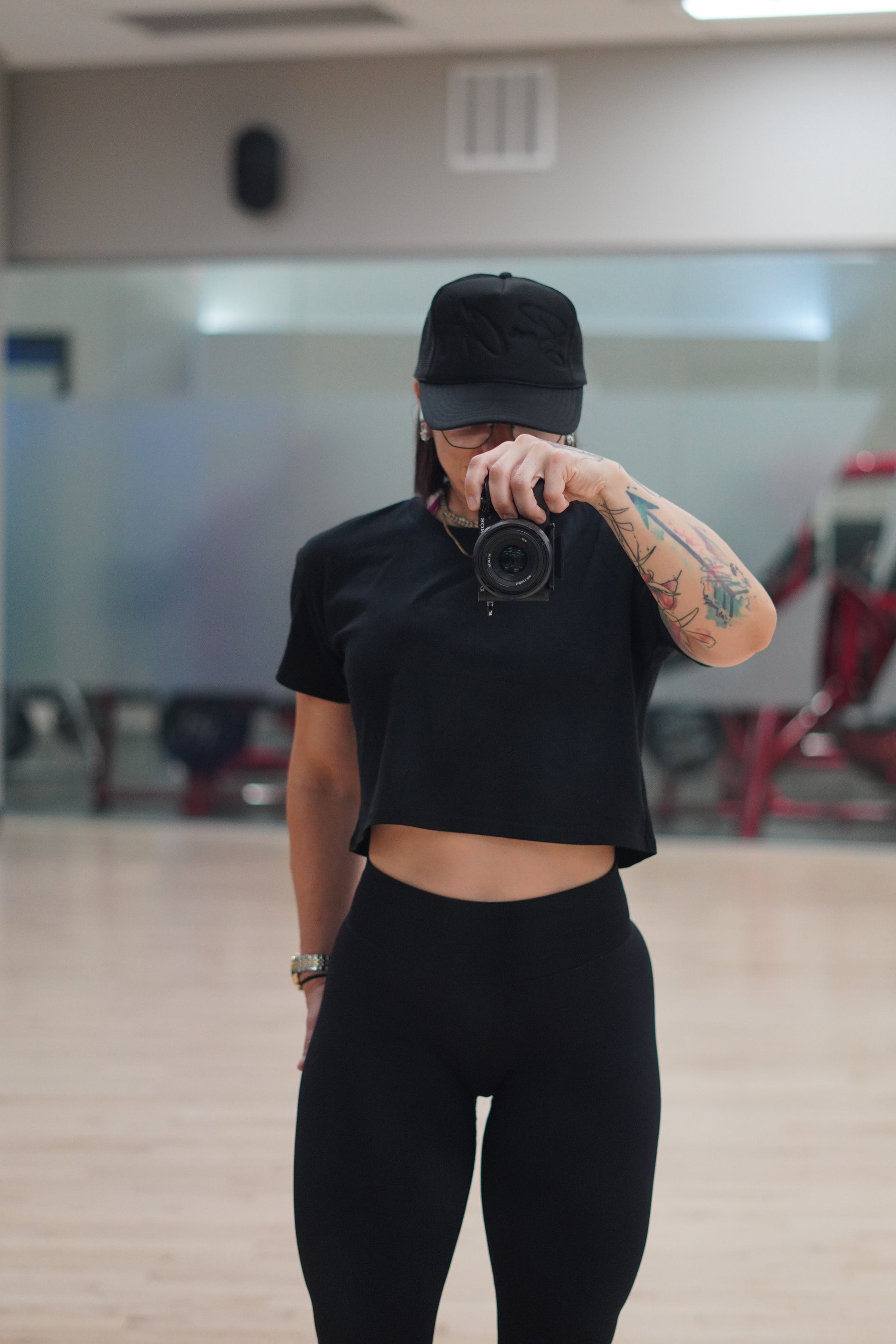 Blackout  Embroidered  crop top - Bearclothing 