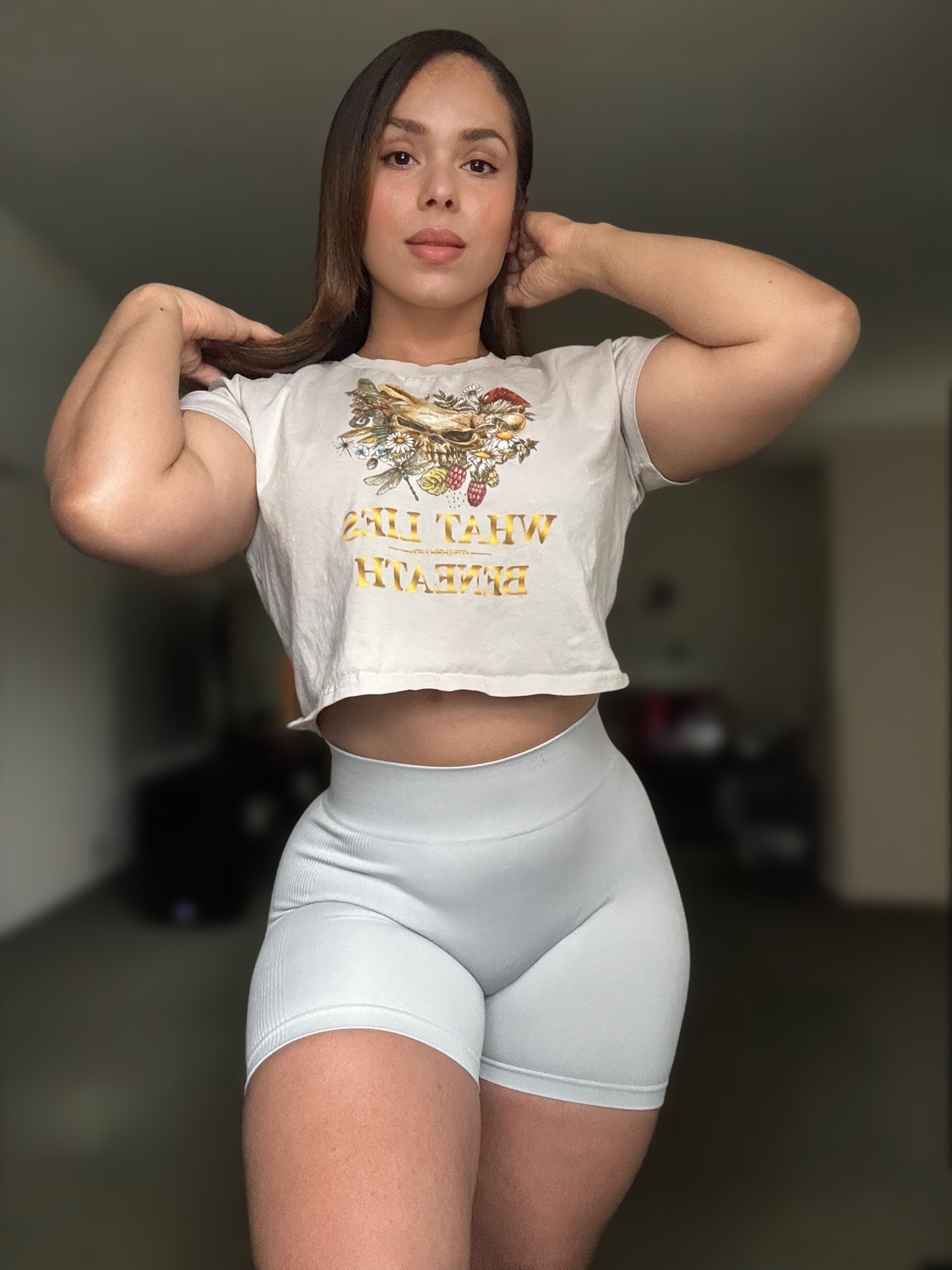 Women What Lies Beneath Crop Top