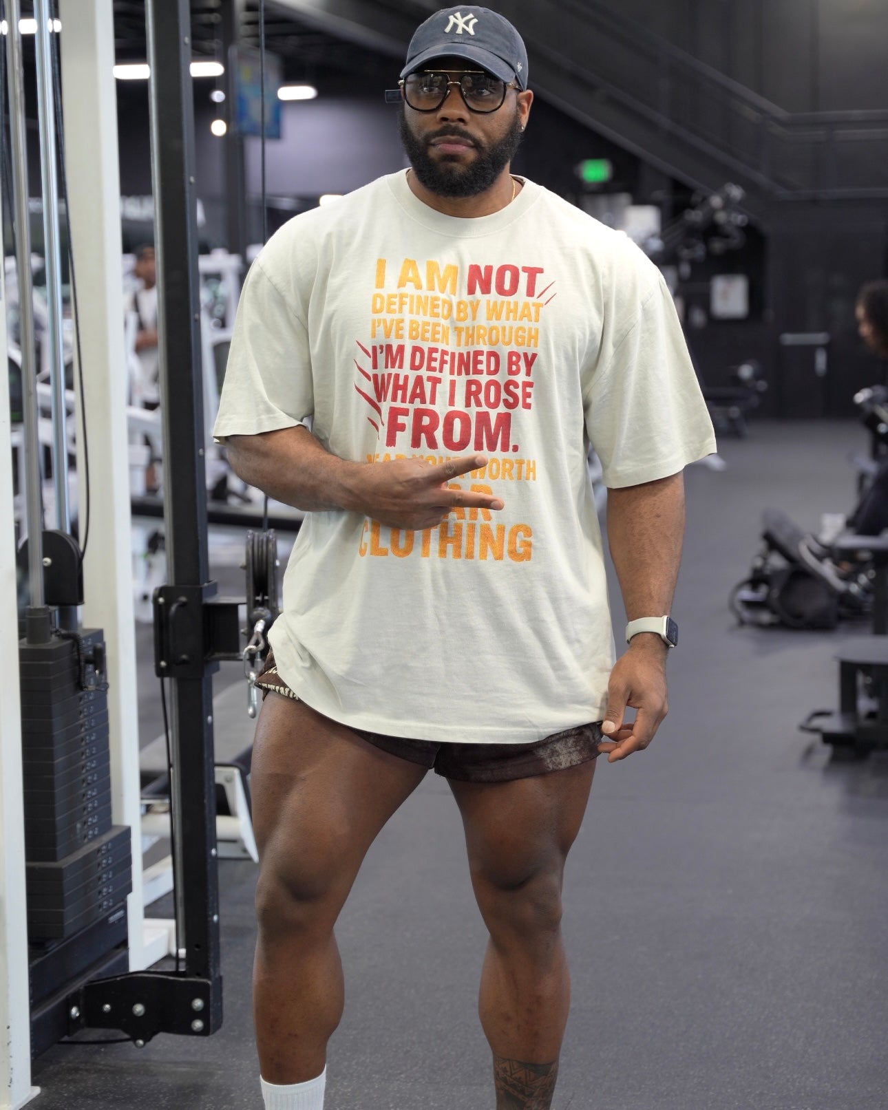 I Am Not  Defined Men Oversized  Premium T-shirt - Bearclothing 