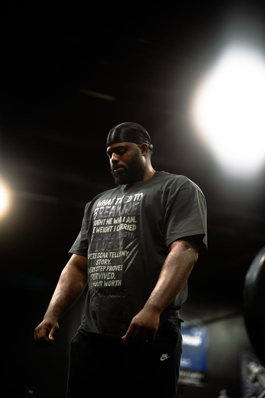 What Tried To Break Me Men Oversized faded T-shirt - Bearclothing 
