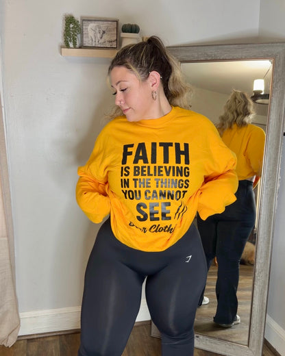 Unisex Faith Is Believing Sweatshirt - Bearclothing 