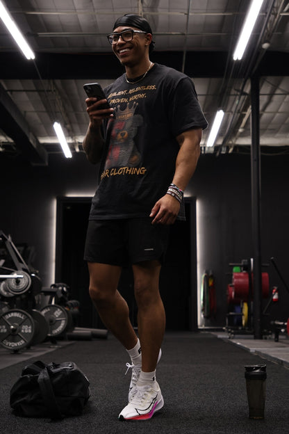 Men Full Body A Man’s Worth Oversized faded t-shirt - Bearclothing 