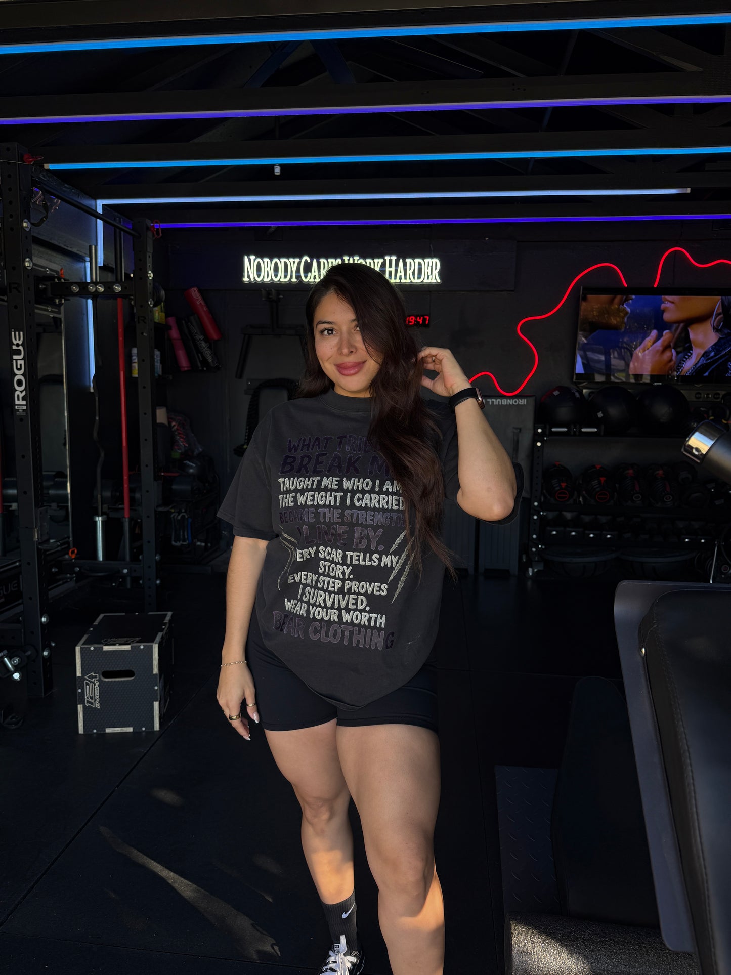 Women What Tried To Break Me Oversized faded t-shirt