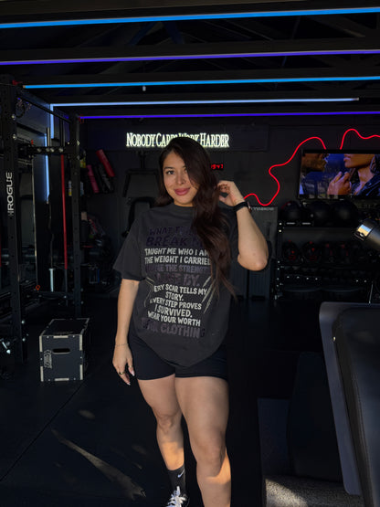 Women What Tried To Break Me Oversized faded t-shirt