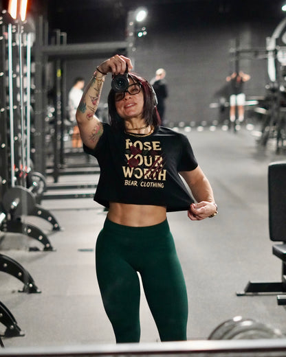 Women’s Rose Your Worth crop top - Bearclothing 