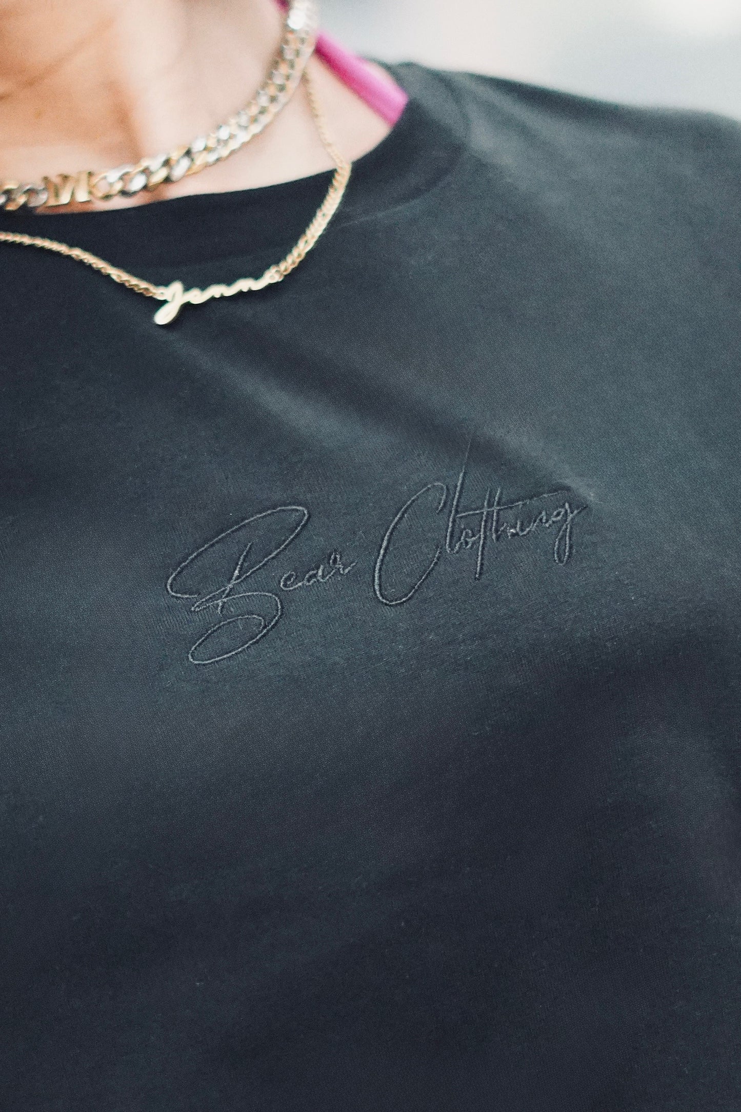 Blackout  Embroidered  crop top - Bearclothing 