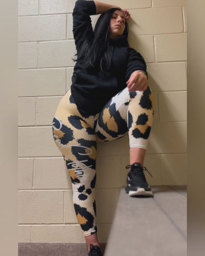 yoga She's a Beast Leopard Leggings.