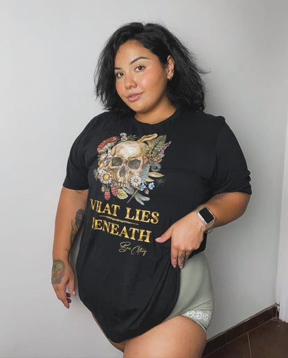 What Lies Beneath Skull Premium Tee - Bearclothing