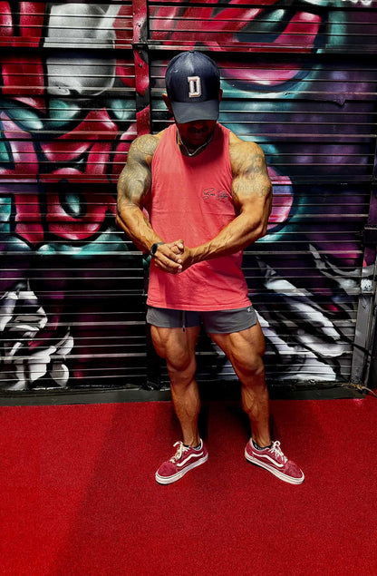 Black Signature Embroidered Men’s premium tank top