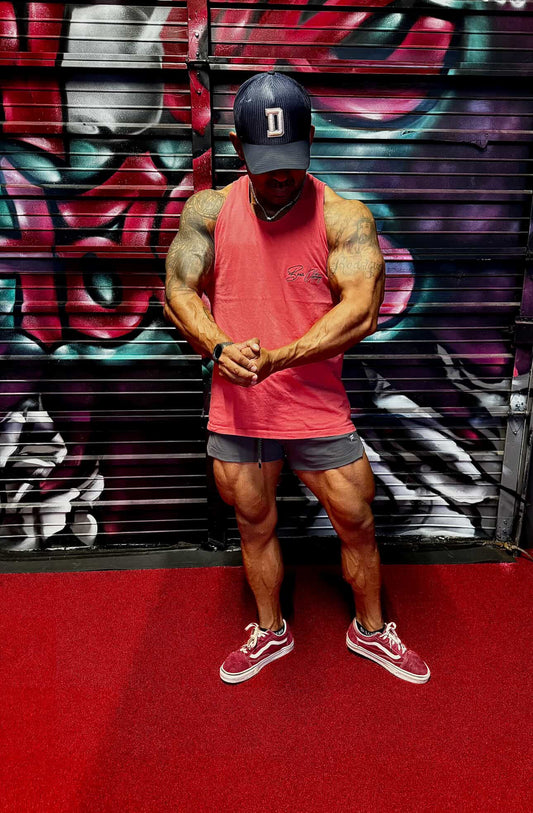 Black Signature Embroidered Men’s premium tank top