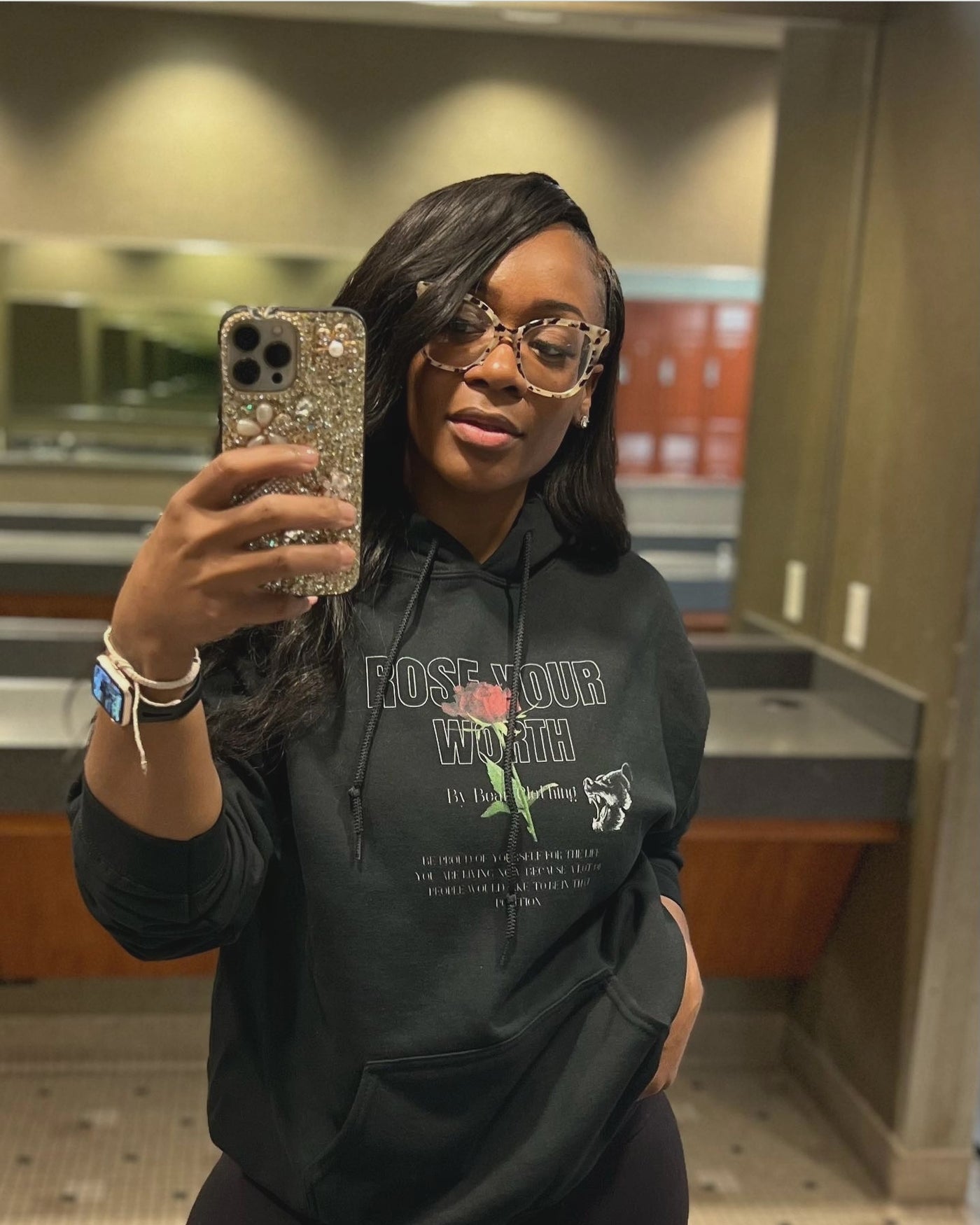 Fall Rose Your Worth Unisex Hoodie
