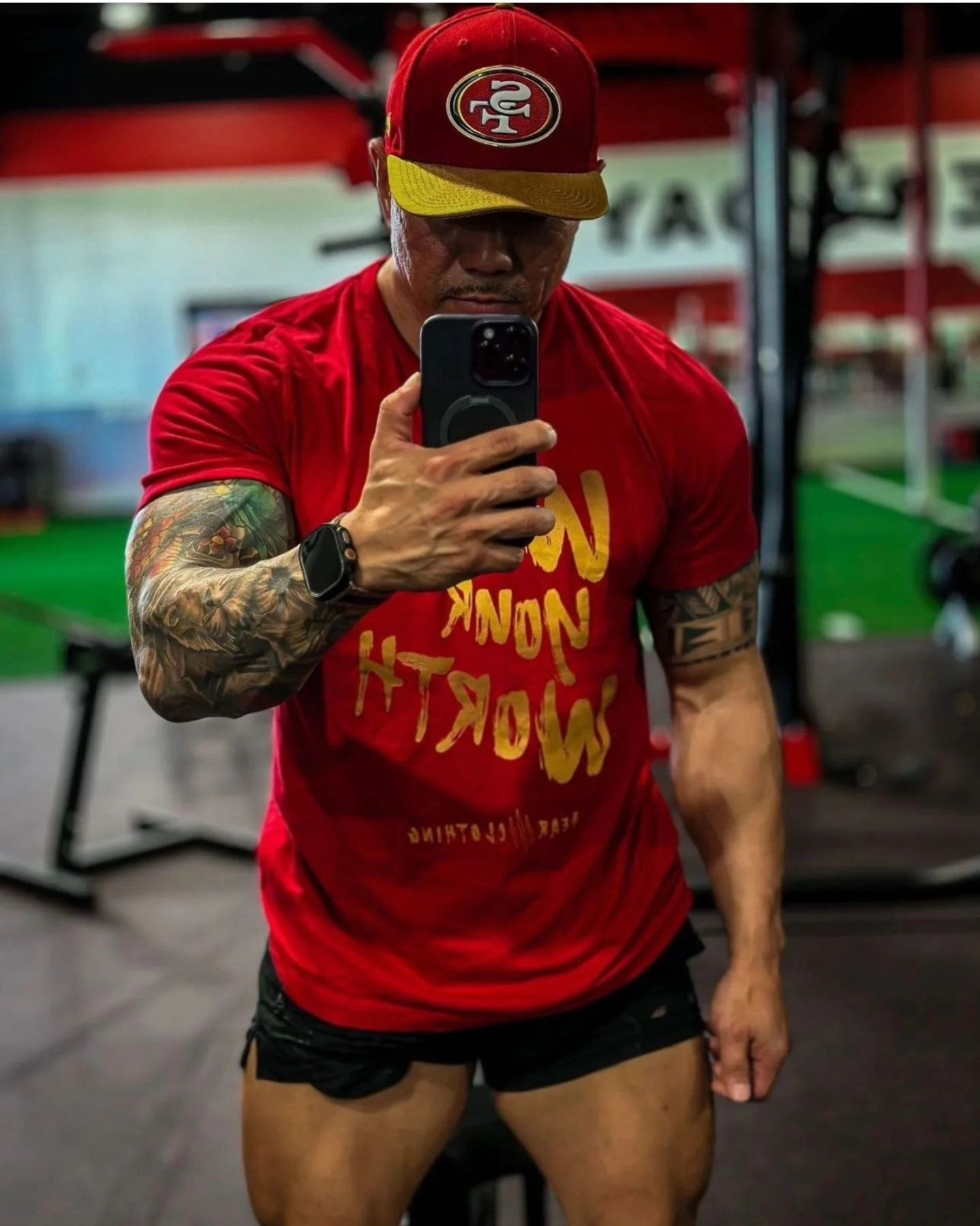 Gold Print Wear Your Worth Premium Tee - Bearclothing