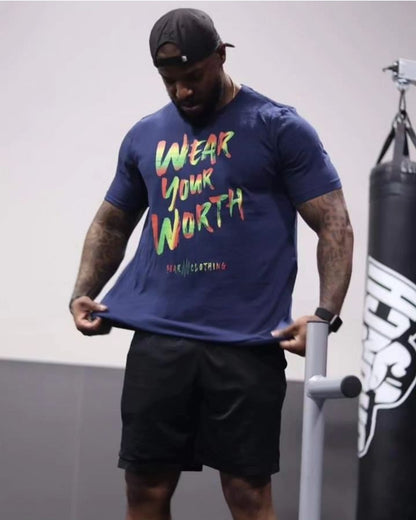 Jamaica Print Wear Your Worth Premium Tee - Bearclothing
