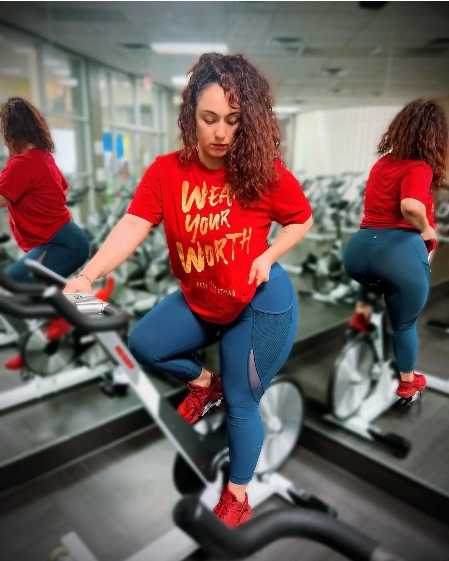 Gold Print Wear Your Worth Premium Tee - Bearclothing