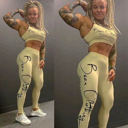 Yoga Cream Soda Fitness Line Signature Padded Sports Bra - Bearclothing