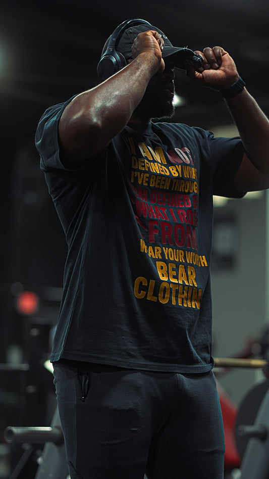 I Am Not  Defined Men Oversized  Premium T-shirt - Bearclothing 