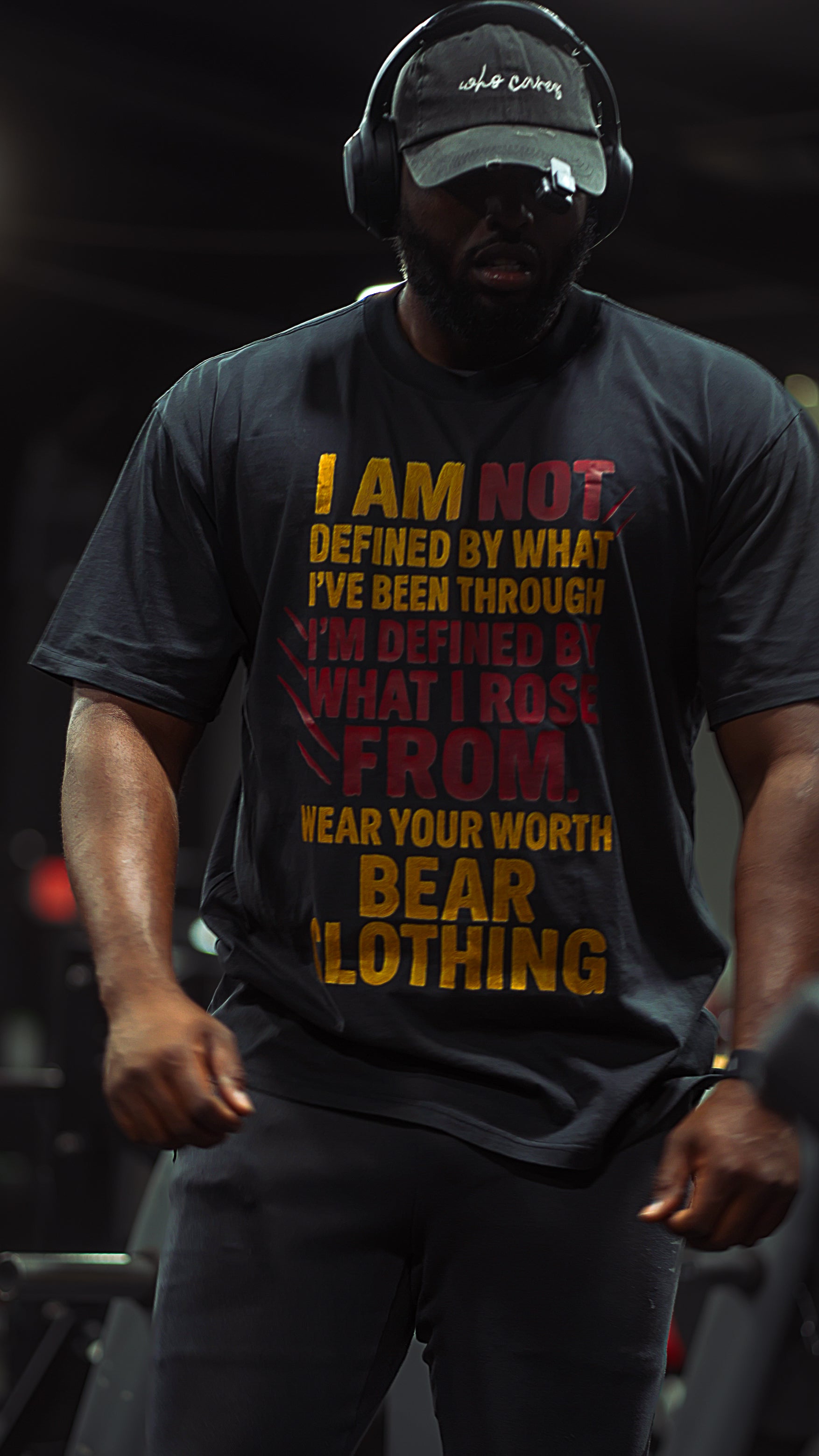 I Am Not  Defined Men Oversized  Premium T-shirt - Bearclothing 