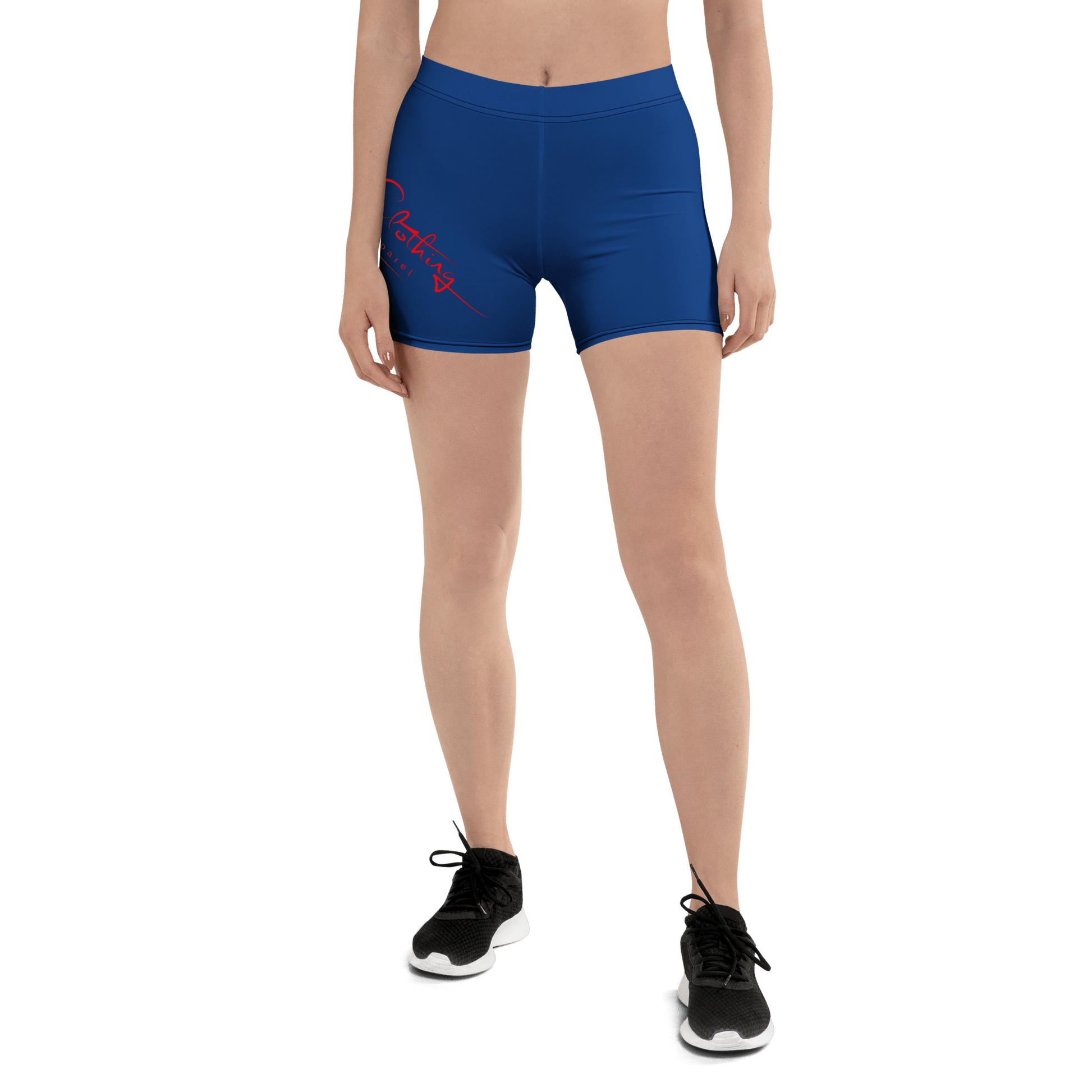 Yoga Red Print Bear Clothing Fitness Line Shorts - Bearclothing