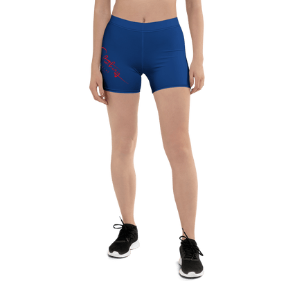 Yoga Red Print Bear Clothing Fitness Line Shorts - Bearclothing