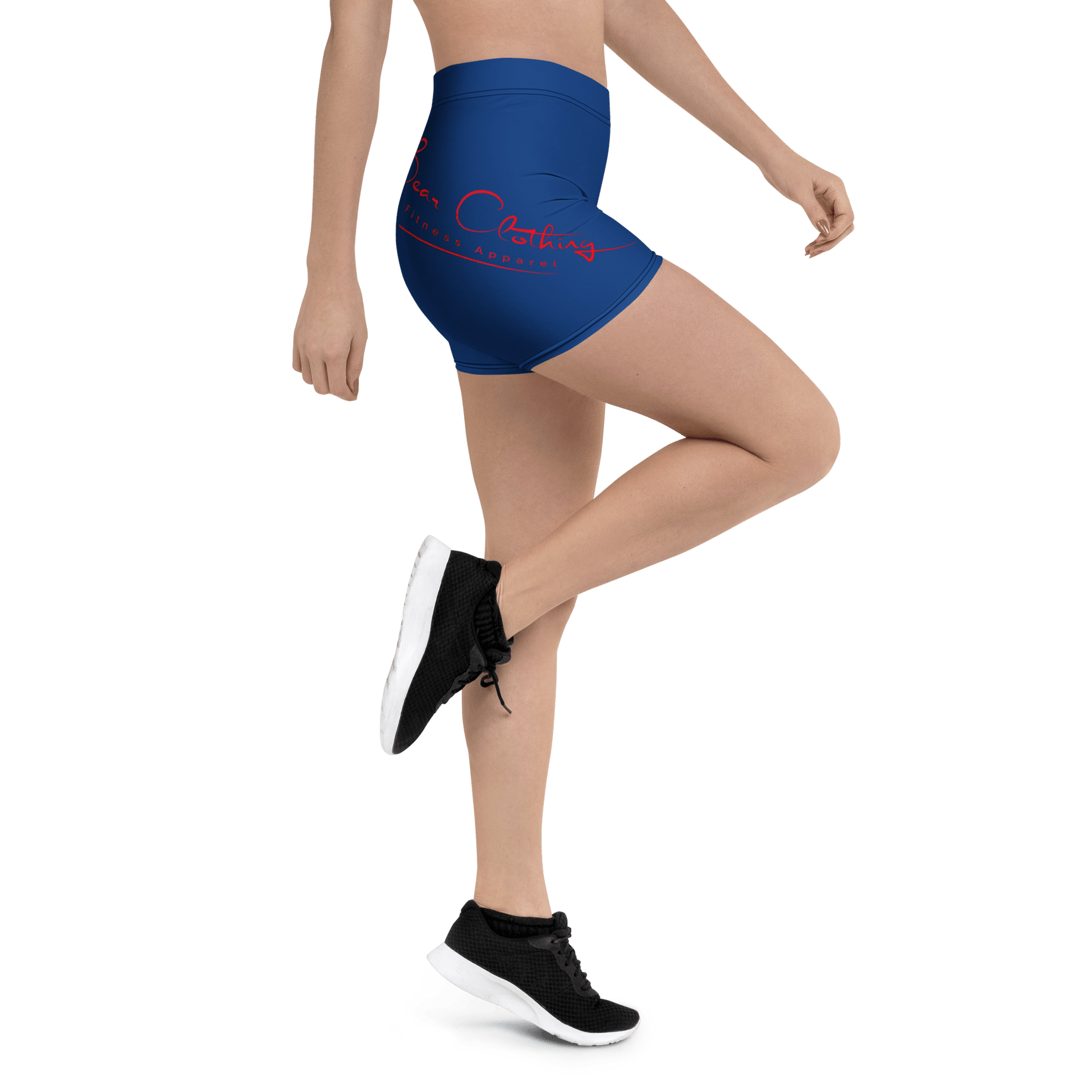 Yoga Red Print Bear Clothing Fitness Line Shorts - Bearclothing