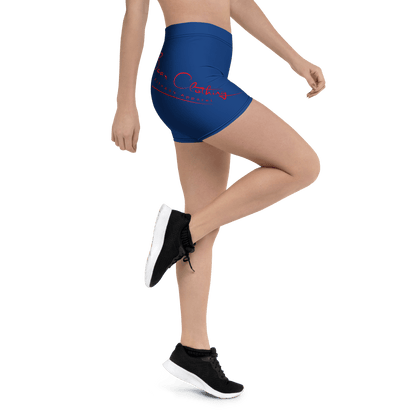 Yoga Red Print Bear Clothing Fitness Line Shorts - Bearclothing