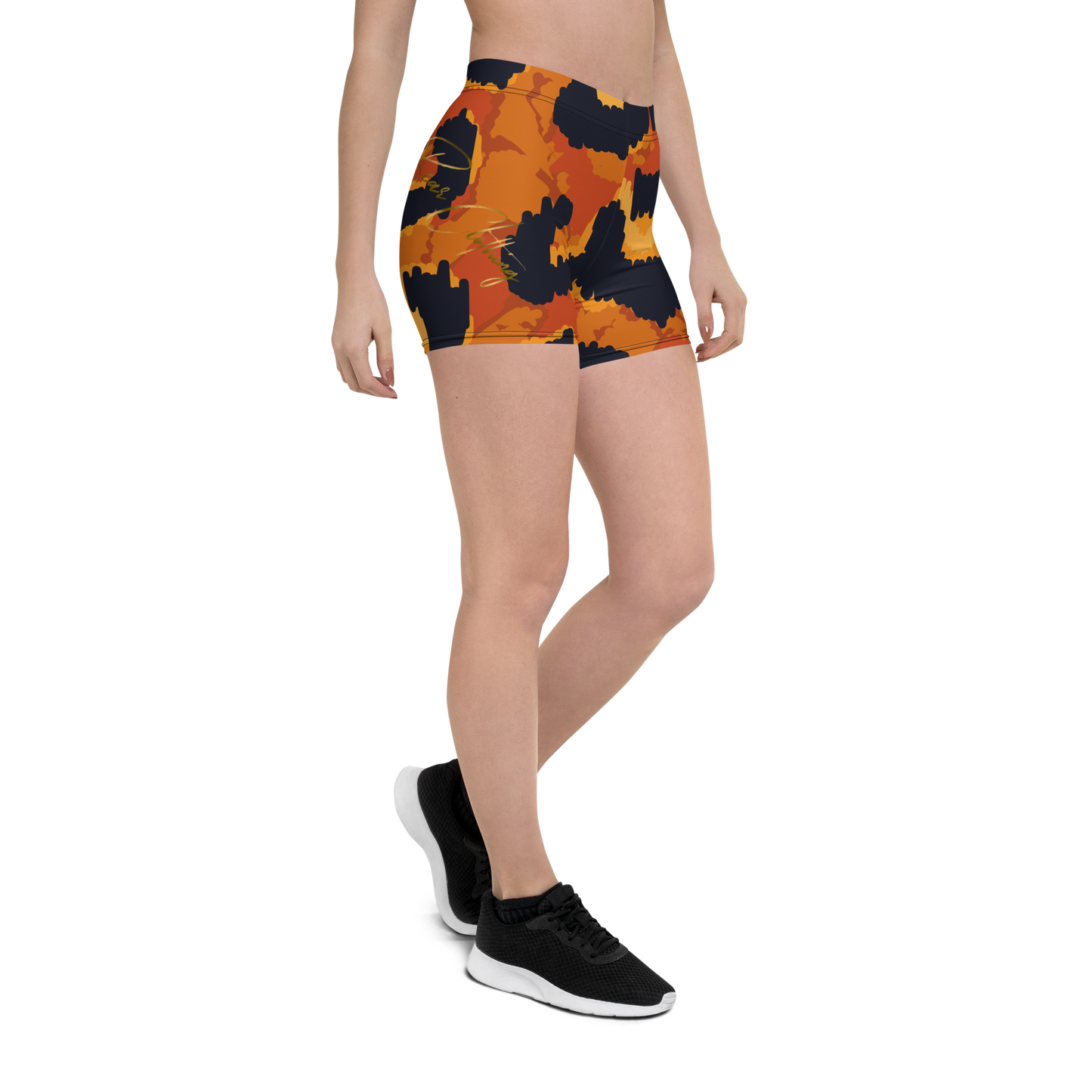 yoga tiger print shes a beast shorts