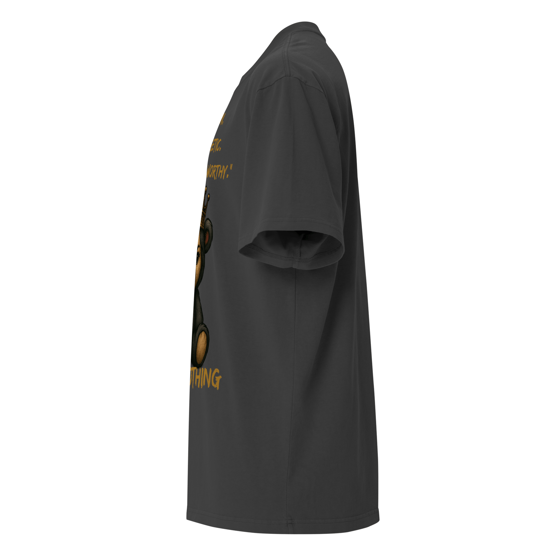 A Women’s Worth Full Body Oversized Faded T-Shirt - Bearclothing