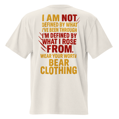 A Women’s Worth With Back Full Body Quote Oversized Faded T-Shirt - Bearclothing