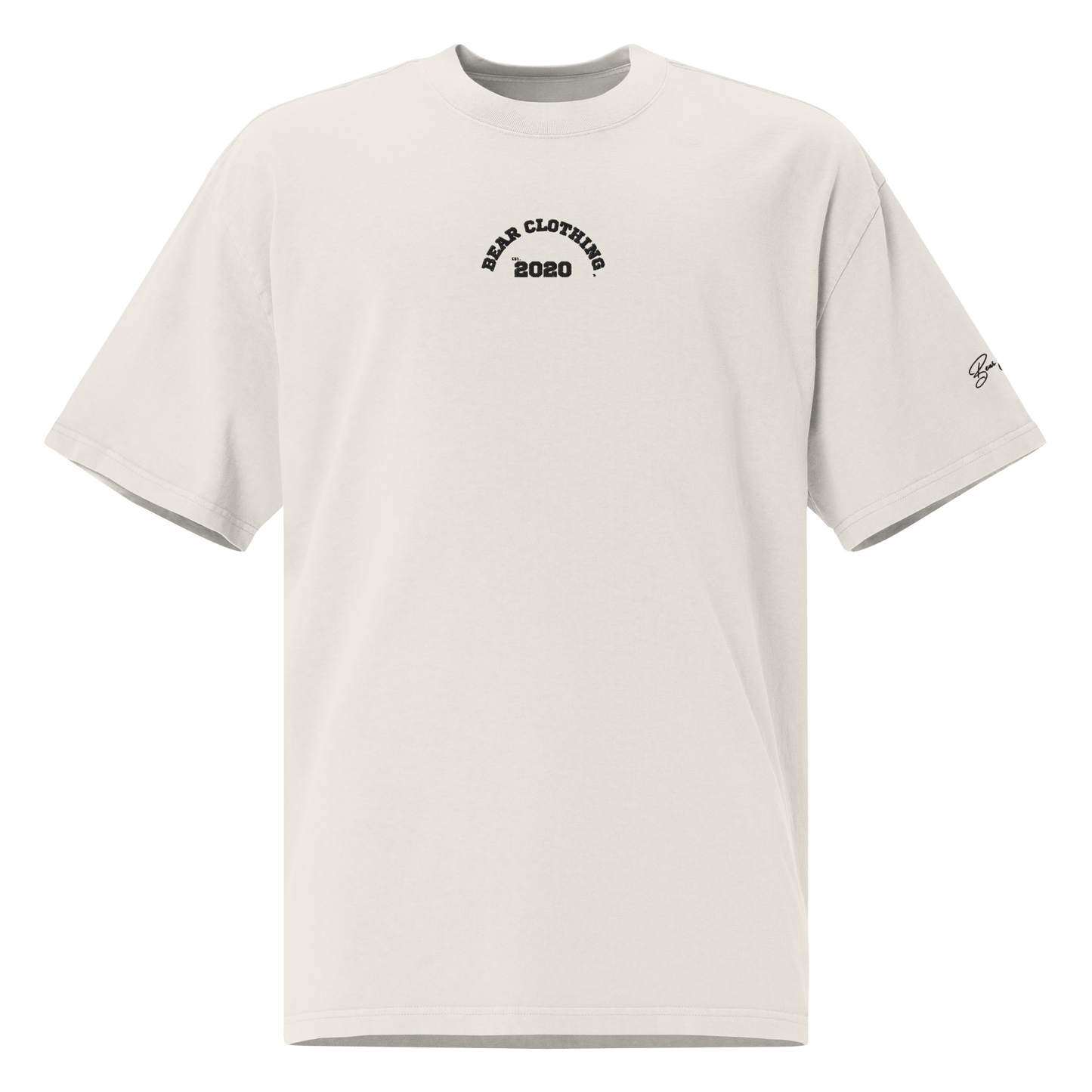 Est Oversize Embroidered Faded T-shirt - Bearclothing