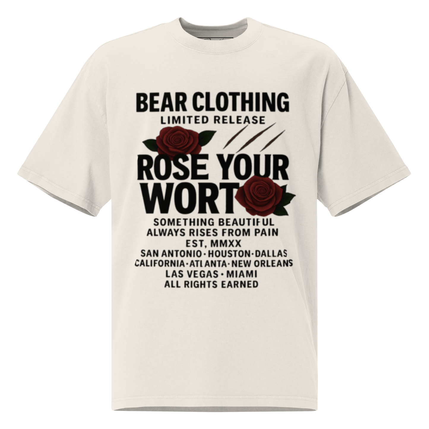 Black Full body Wear Your Worth Pump Cover Oversized faded t-shirt - Bearclothing