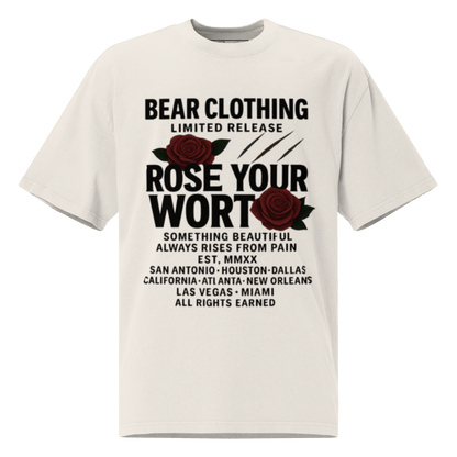 Black Full body Wear Your Worth Pump Cover Oversized faded t-shirt - Bearclothing